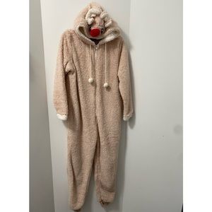 Jaclyn Reindeer Critter One-Piece Pajamas